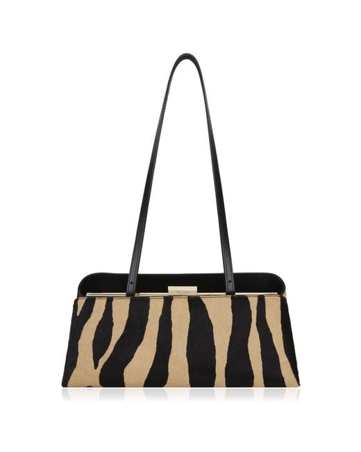 VERAFIED White Éclair Zebra Calf Hair Bag
