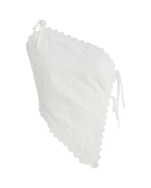 ELCE White Fiora Cotton Doily Top