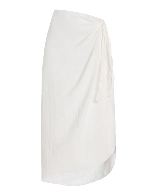 Mare Perpetua White Linen Sarong