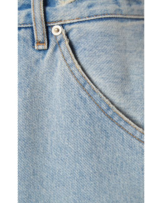 DARKPARK Blue Khris Rigid Natural-rise Cuffed Barrel-leg Jeans