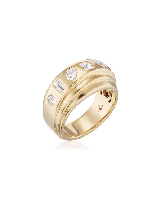 Sorellina White Multi-Stone 18K Emerald Ring