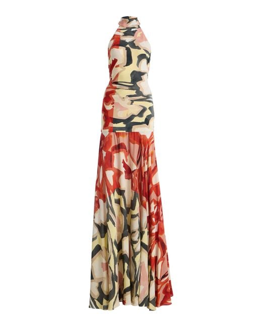Silvia Tcherassi White Exclusive Leonore Crepe Maxi Dress