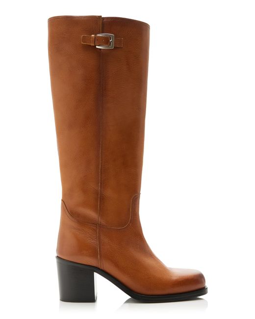 Staud Brown Brooklyn Leather Boots