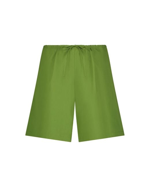 The Anteros Green Exclusive Coen Organic Cotton Poplin Shorts