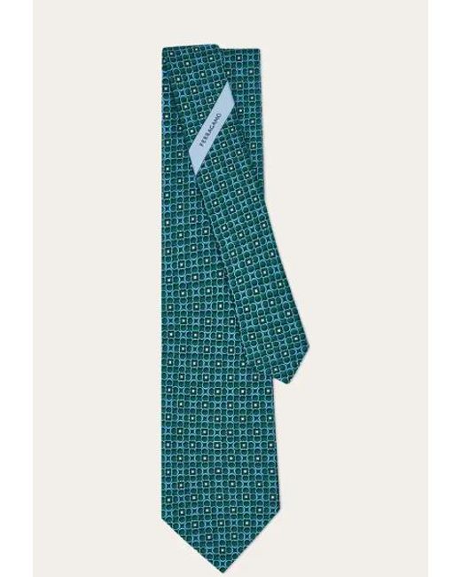 Ferragamo Green Ties for men