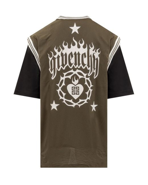 Givenchy Green Basket Fit T-Shirt for men