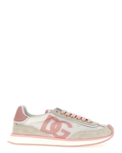 Dolce & Gabbana Pink 'Dg Cushion' Sneakers
