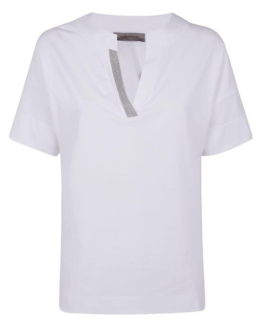 D.exterior White T-Shirts And Polos