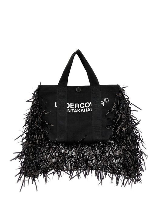 Undercover Black Fringed Handbag