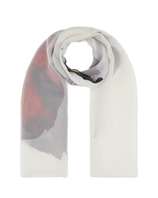 Alexander McQueen Gray Scarves & Foulards