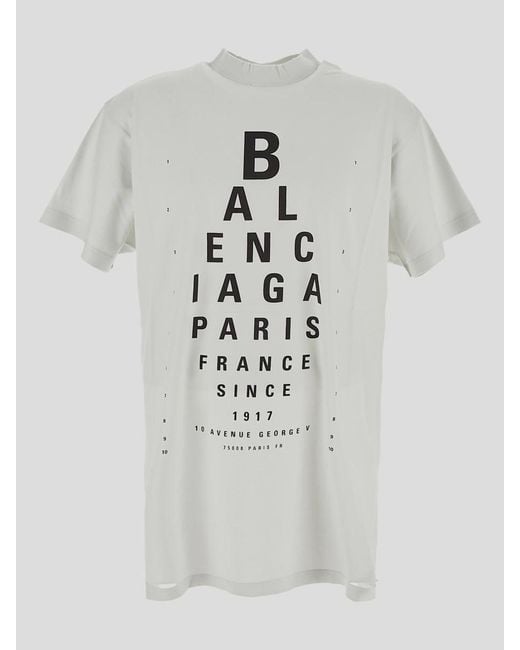 Balenciaga White T-Shirts And Polos