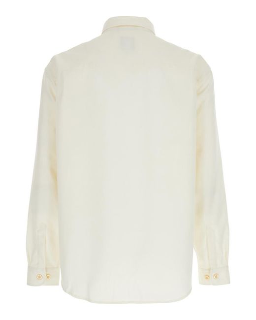Plain White Shirt With Classic Collar for men