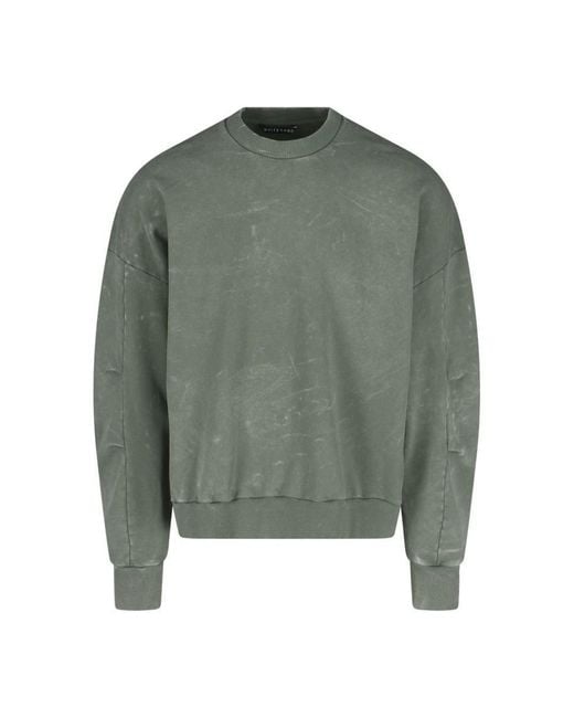White Sand Green Sweaters for men