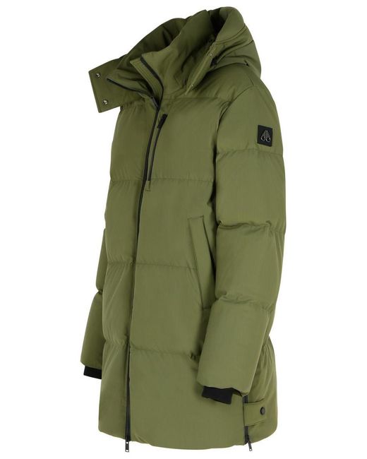 Moose Knuckles Green 'Chelia 3Q' Nylon Blend Parka