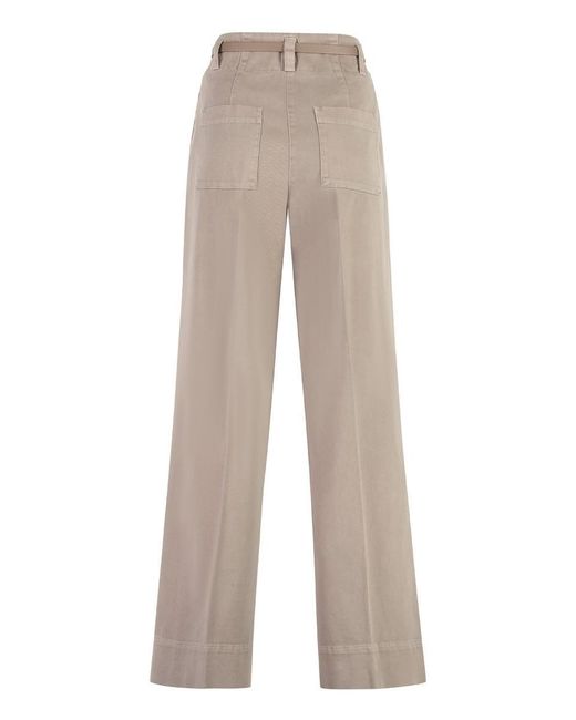 Peserico Natural Cotton Gabardine Trousers