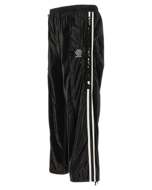 Doublet Black 'Laminate Track' Joggers for men