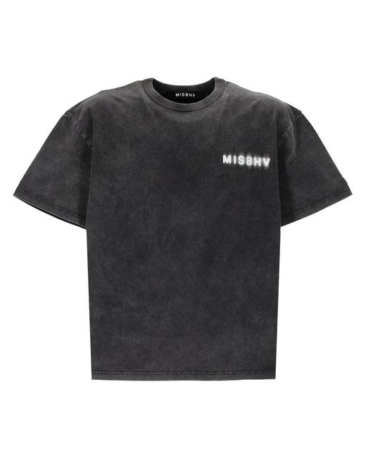 M I S B H V Black T-Shirts And Polos for men