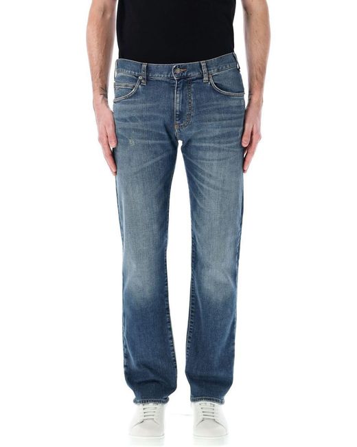 Emporio Armani Blue J45 Regular Fit Jeans for men