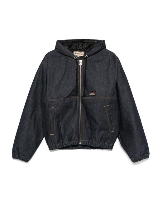 Stussy Black Denim Work Jacket for men