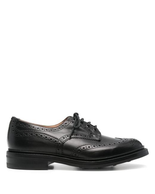 Tricker's Black Bourton Dainite Sole 5 Fit Lace Up Shoes for men