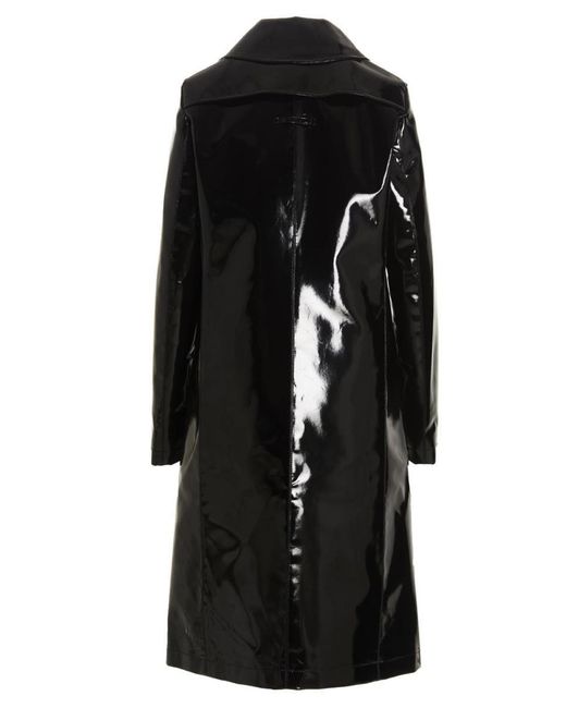 Raf Simons Black Vinyl Trench Coat