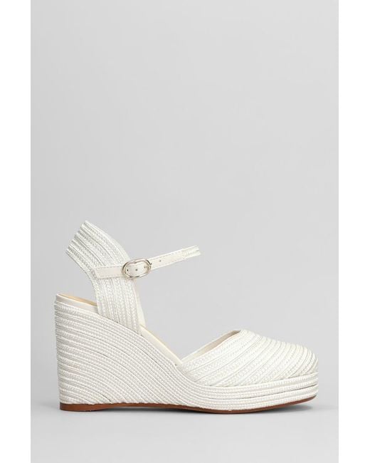 Castaner White Carolyn-142 Wedges