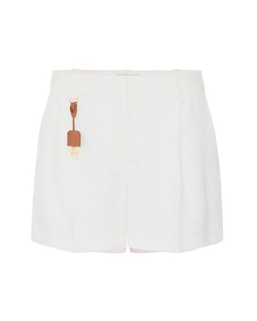 Elisabetta Franchi White Trousers