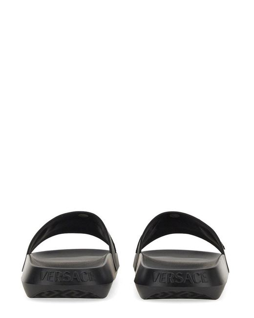 Versace Black Slide Sandal for men