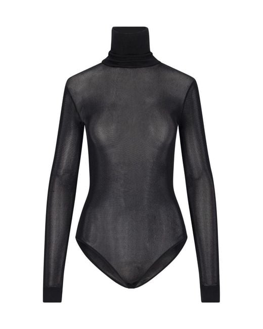 Maison Margiela Black High-Neck Bodysuit