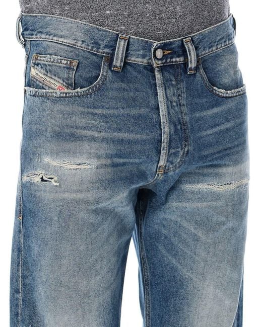 DIESEL Blue 2010 D-Macs Destroyed Jeans for men