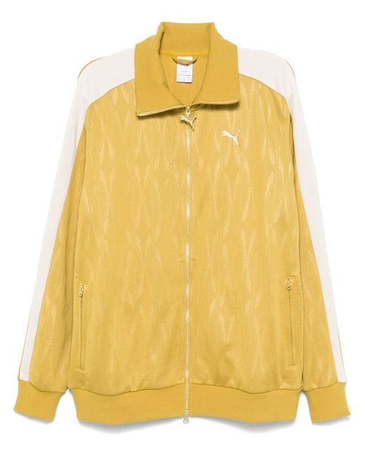 PUMA Yellow The Neverworn Iv T7 Track Jacket for men