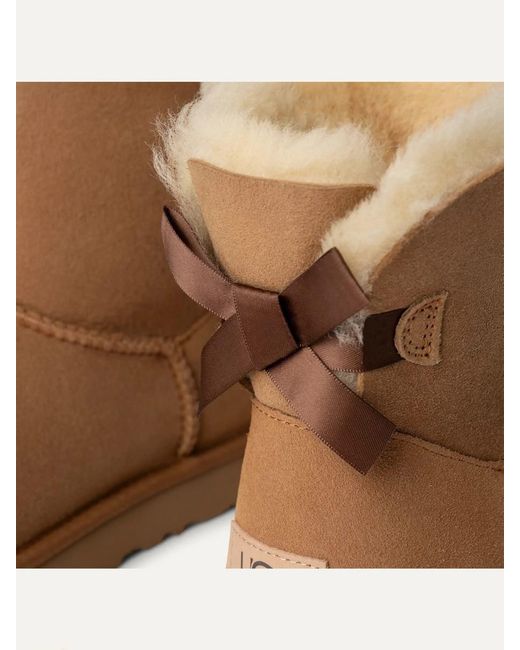 Ugg Brown Mini Bailey Bow Ii Shoes
