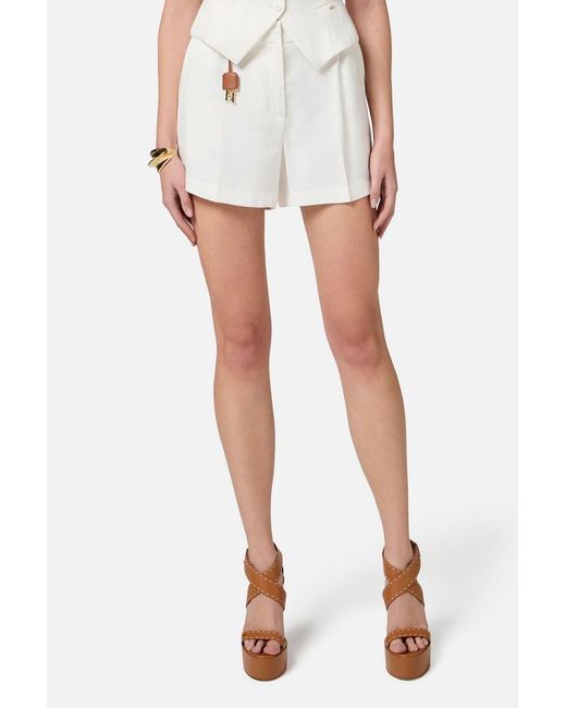 Elisabetta Franchi White Trousers