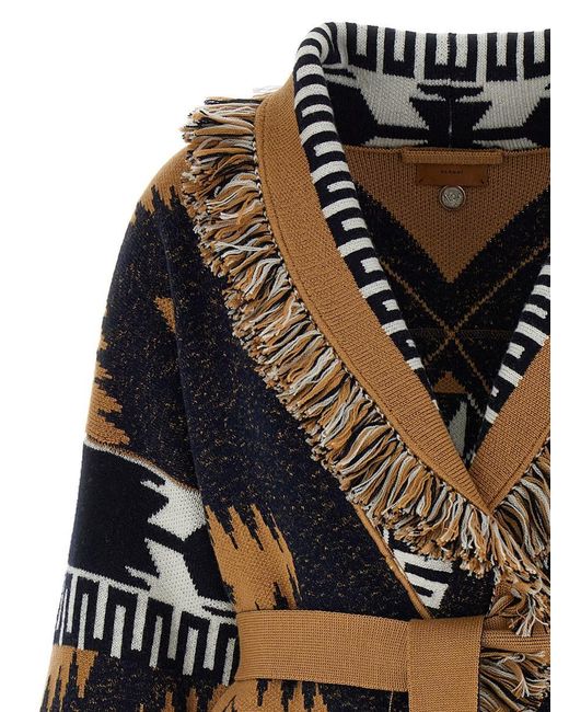 Alanui Black 'African Vibes' Cardigan