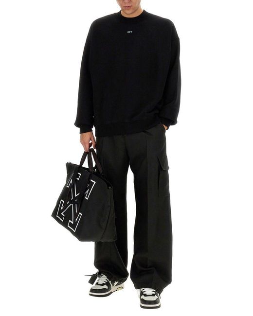 Off-White c/o Virgil Abloh Black Vibe Arrow Skate Crewneck for men