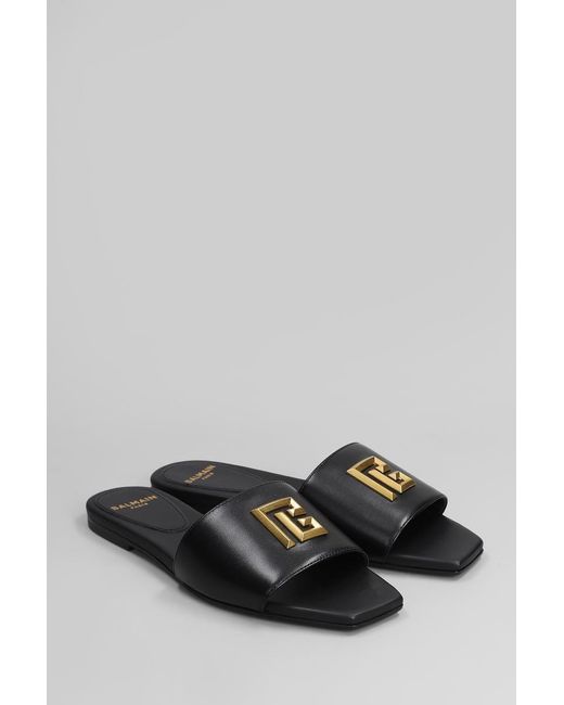 Balmain Gray Dafne Slipper-Mule