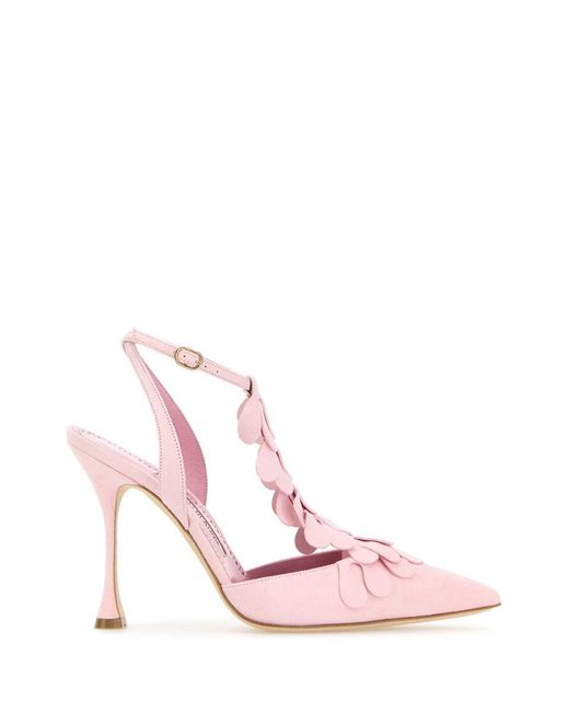 Manolo Blahnik Pink Heeled Shoes