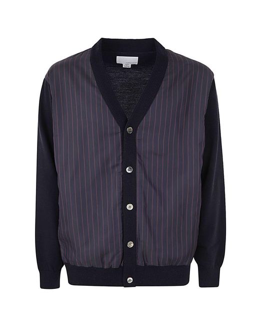 Nanamica Blue Hybrid Cardigan for men