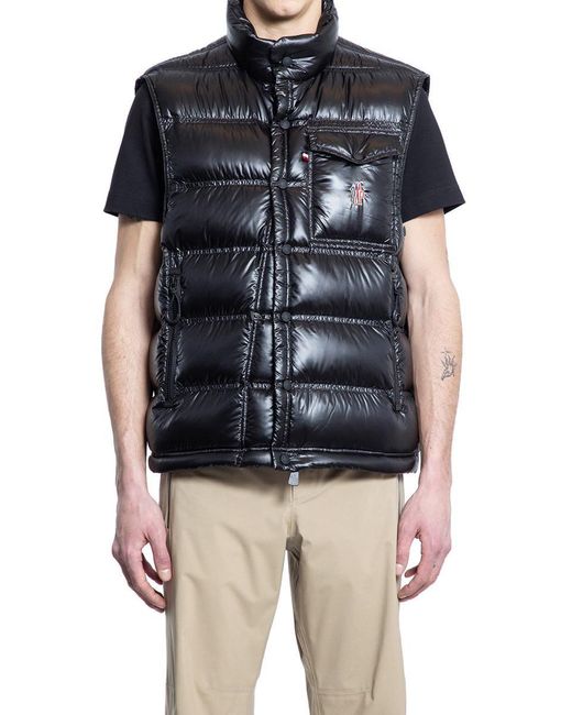 Moncler Blue Vests for men