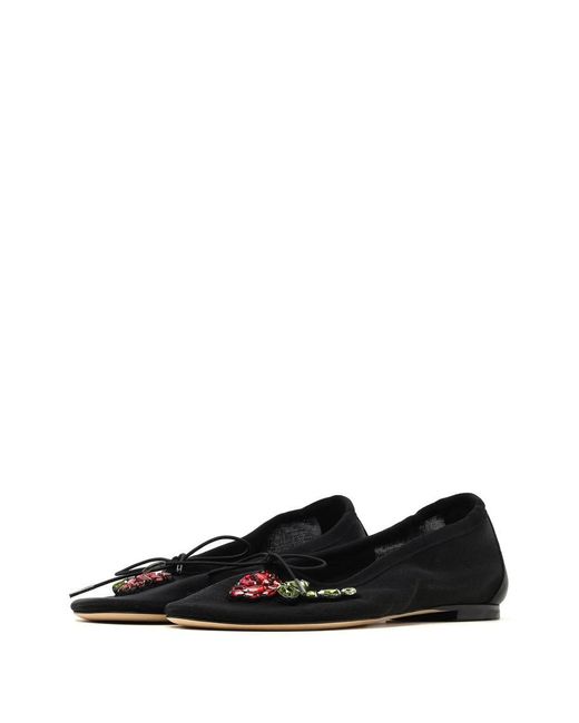 Simone Rocha Black Flat Shoes