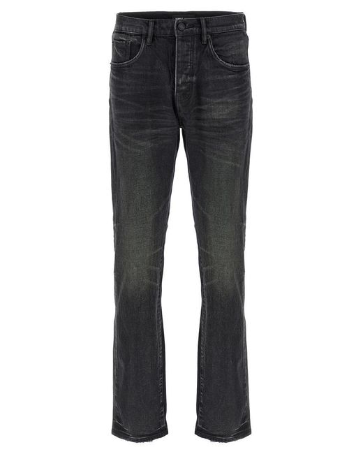 Purple Brand Gray 'P005 Double Dip Coated' Jeans for men