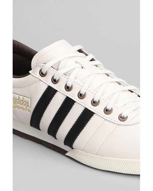 Adidas White Samba 62 Sneakers for men