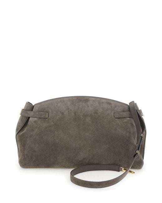 Ferragamo Gray Hug Pouch L