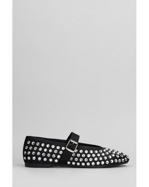 GISÉL MOIRÉ White Ballet Flats