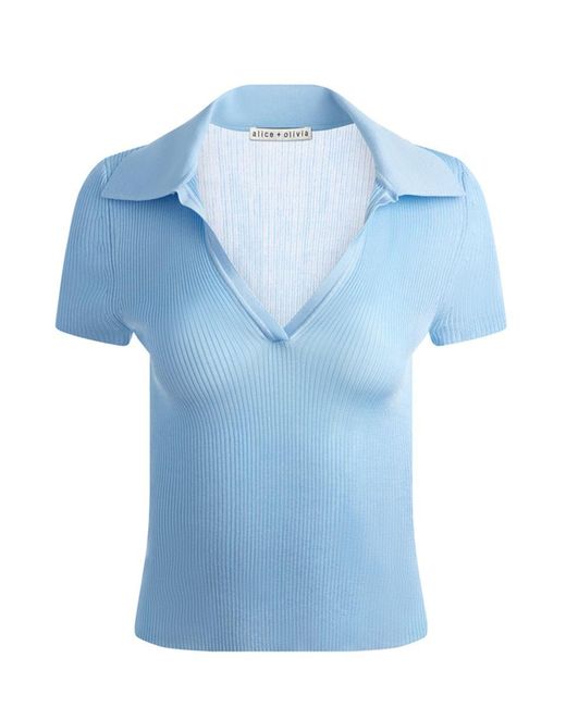 Alice + Olivia Blue T-Shirts And Polos