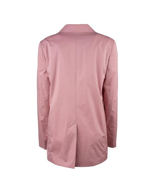 Paul Smith Pink Cotton Double-Breasted Jacket