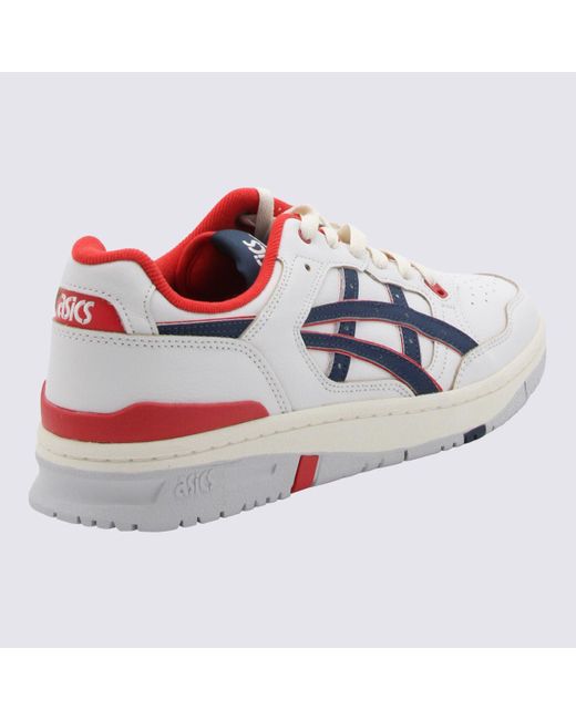 COMME DES GARCONS X ASICS White Leather Sneakers for men