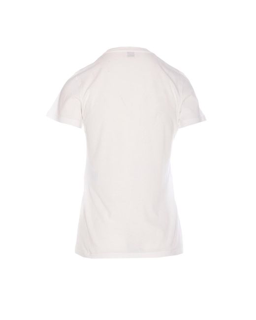 Saint Laurent Musical Festival Print T-Shirt in White | Lyst