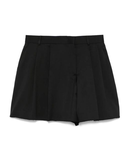 Moschino Black Virgin Wool Shorts