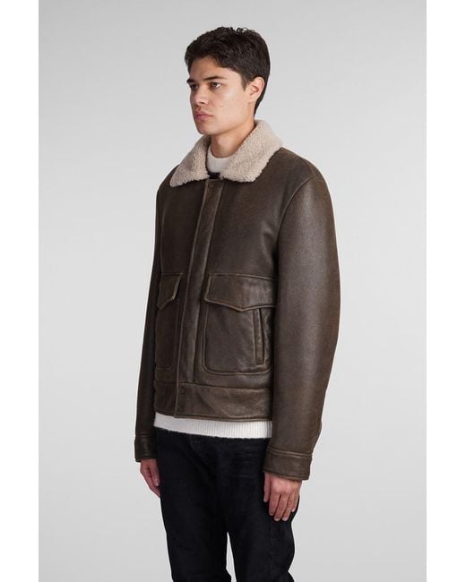 Salvatore Santoro Brown Shearling for men